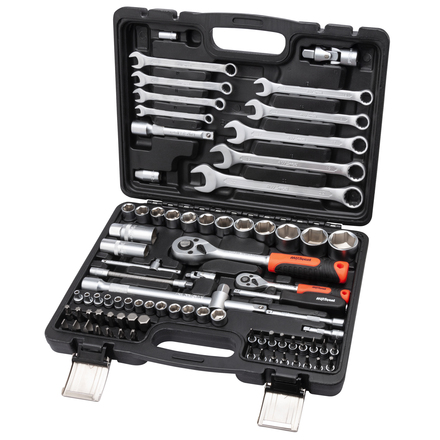 

AV Steel AV-011082 Набор инструмента 1/4" и 1/2" 6 гр. 82 пр.