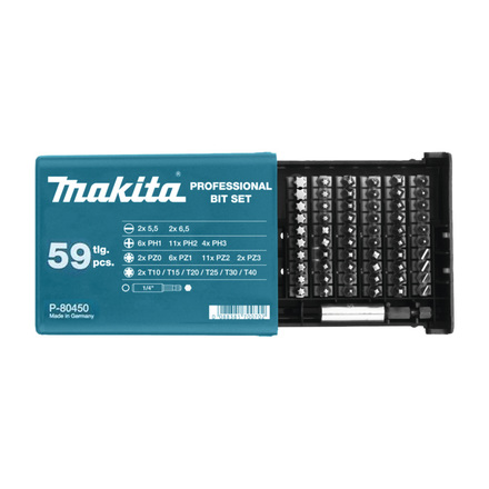 

MAKITA P-80450 Набор бит Makita P-80450 (59 шт.)