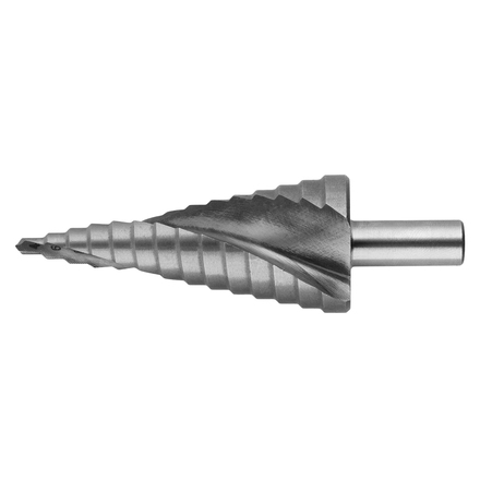 

GARWIN INDUSTRIAL 102580-4-30-14 Сверло ступенчатое 4,0-30,0 мм, 14 ступеней, HSS-Co5, со спиральной канавкой