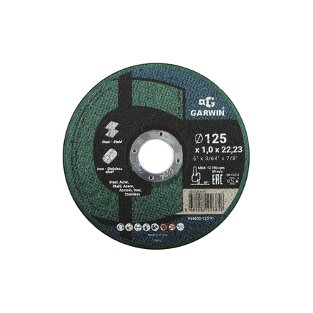 

GARWIN PRO 944050-12510 Круг отрезной A60S-125x1.0x22.2-T41 мет/нерж