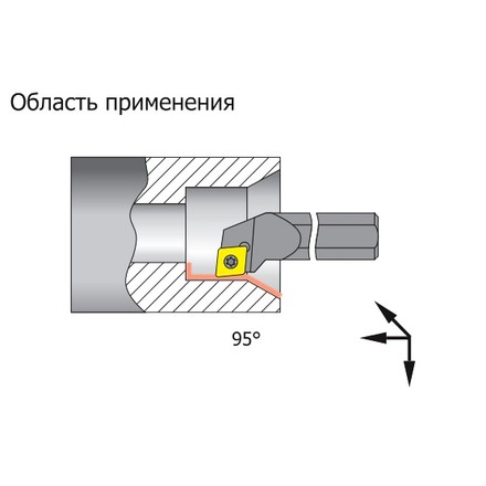 GESAC 240227-25*12 Державка расточная S25S-SCLCR12