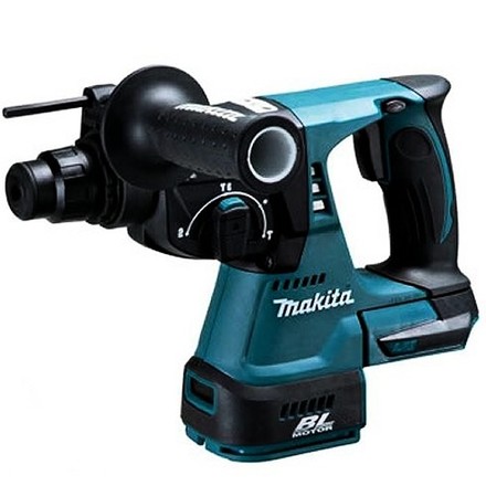 

MAKITA DHR242Z Перфоратор аккумуляторный (б\щет,SDS+,18В,Li-ion,3реж,2.4Дж,0-4700у\м,3.3кг,кор,подсветка,б\акк и з\