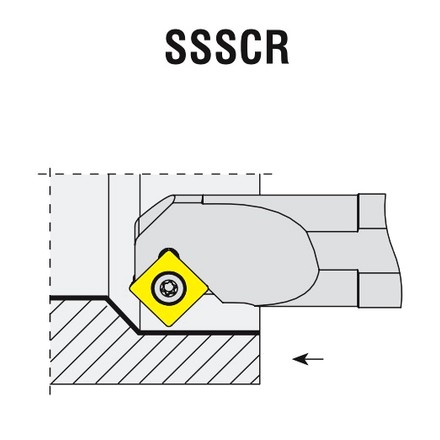 AKKO 244428-4012 Державка расточная S40U SSSCL 12 для пластин SCT 1204 левая