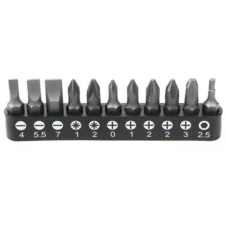 

Licota ALK-8009-BIT1-CK Набор бит 1/4" 25 мм на держателе SL, PH, PZ, HEX