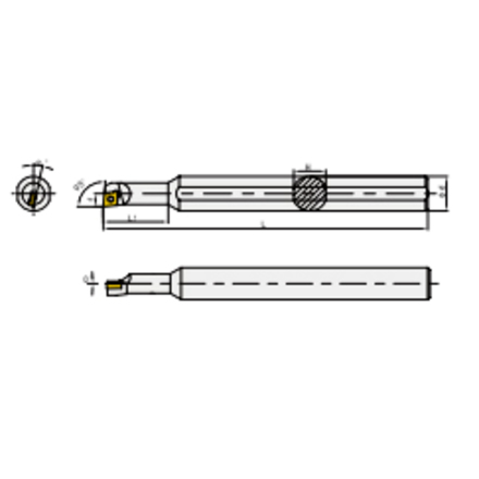 GESAC 240240-S07M Державка расточная S07M-SCLCR06-A16